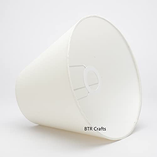 Image of 10 inch Inches, Small-Medium, Conical Lamp Shade, Cotton Fabric, Cream Color