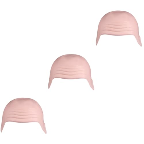 Perruque Chauve pour Fête et Événements Thématiques 3 Pièces