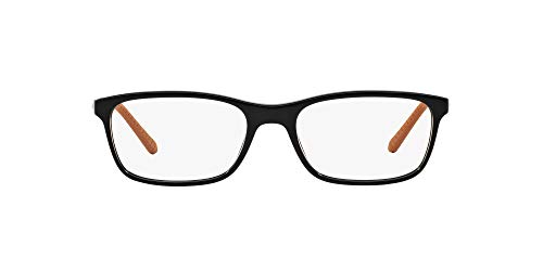 Ralph By Ralph Lauren Men's Rl6134 Rectangular Prescription Eyewear Frames, Black/Demo Lens, 53 Mm #TOP29