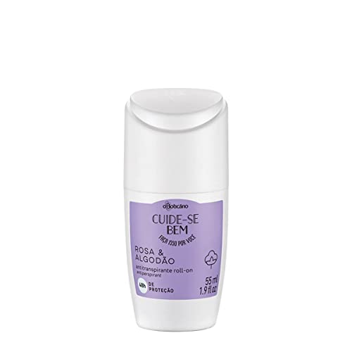Linha Cuide-se Bem (Rosa & Algodao) Boticario - Desodorante Antitranspirante Roll On 55 Ml - (Boticario Take Care (Rose & Cotton) Collection - Roll-On Deodorant & Antiperspirant Net 1.86 Fl Oz)