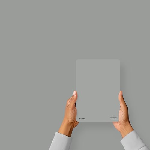 Hemway Dove Grey Peel & Stick Sample Interior Paint | A5 Accurate Colour Swatch, Mess-Free Alternative to Paint Tester Pots, Easy To Use, Eco-friendly, for Kitchen Bathroom Living Room