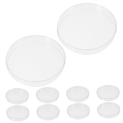 ABOOFAN : 10 Pack of Round Plastic Petri Dishes Lab Equipment for Industrial School Use