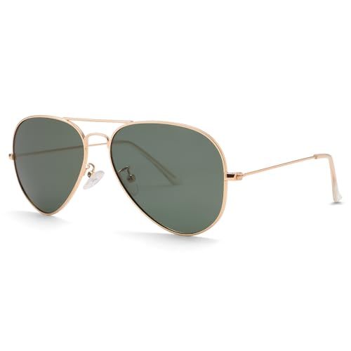 Image of Pro Acme Aviator Sunglasses for Men Women Classic Polarized UV400 Protection