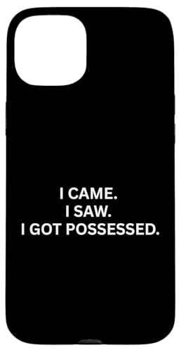 ���팻�� I Came.I Saw.I Got.Haunting Saying �X�}�z�P�[�X iPhone 15 Plus �p