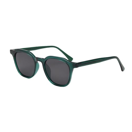 Lunettes de soleil rétro unisexes noir et gris avec protection UV400