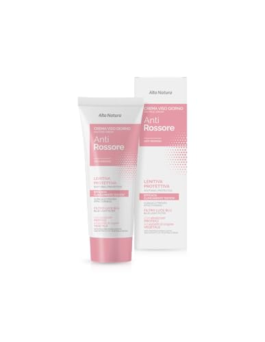 Alta Natura Crema Viso Antirossore Giorno 50 ml - per calmare la pelle e ridurre i rossori, lenire e uniformare l’incarnato, per contrastare lo stress