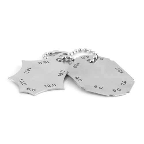 Calibro per Saldatura D'angolo in Acciaio Inossidabile, Calibro per Gola di Saldatura Misura Dimensionale Calibri di profondità Calibro Strumenti di Ispezione della Saldatura Set