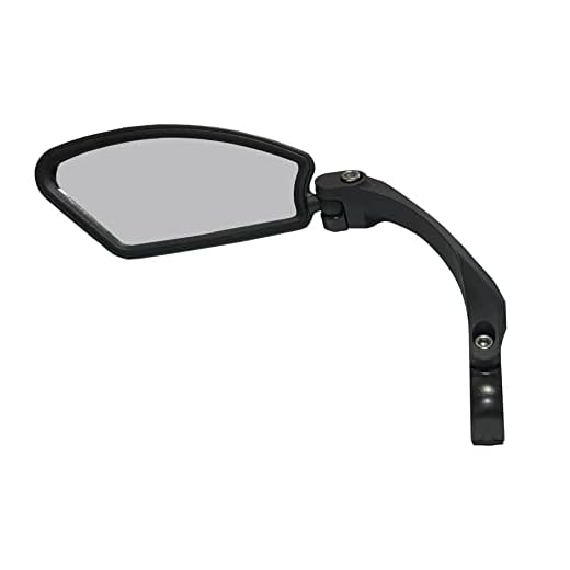 Bicycle mirror,handlebars bike mirror,safety rearview mirror,stainless steel lens suitable for road/mountain/electric bicycle/children/adult bicycle (left)