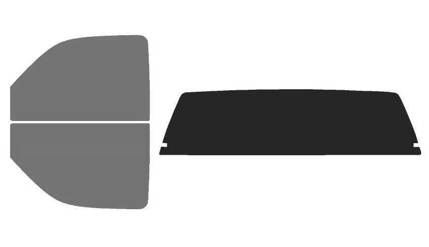 The Tint Effect Precut Window Tint Kit Compatible with Chevrolet Silverado 2500 Regular 2-Door Cab Truck (2000-2007)(Full Truck 45% Front / 15% Rear and Solid Rear) Automotive Film