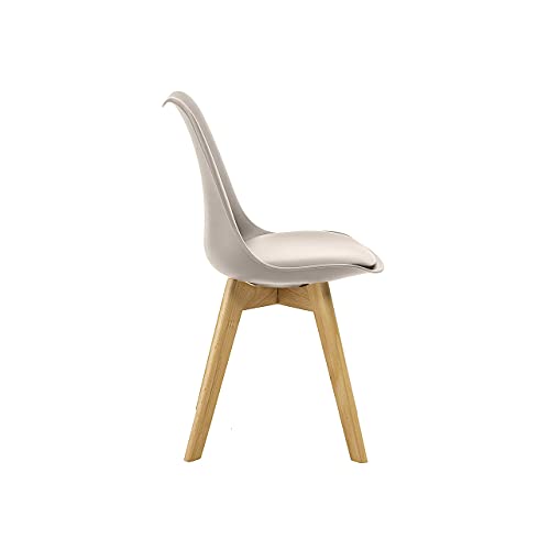 Cadeira Saarinen Wood Com Estofamento