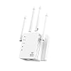 Amplificador de señal WiFi de 1200 Mbps – Amplificador de velocidad WiFi de doble banda, compatible con EasyMesh, 4 antenas direccionales (12880 pies cuadrados), amplificador WiFi compatible con 105