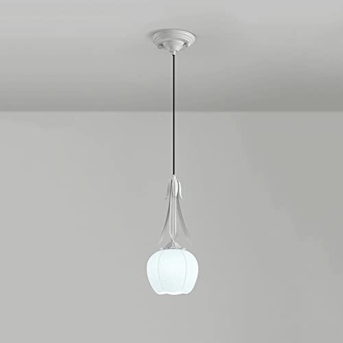 Lustre en verre design fleur luminaire suspendu îlot cuisine et salle à manger