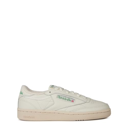 Reebok Club C 85 Vintage, Sneaker Unisex - Adulto, TOP-CHALK/PAPERWHITE/GLEN GREEN, 43 EU