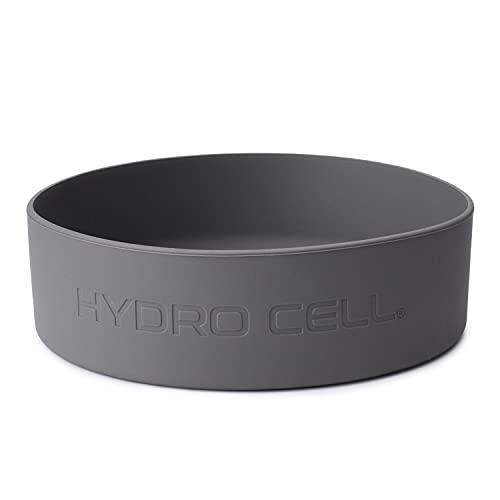 HYDRO CELL Protective Silicone Bottom Boot for 40oz, 32oz, 24oz, 18oz, 14oz Stainless Steel Insulated Water Bottles, Anti-Slip Sleeve Cover, Bottom Boot (Gray 64oz)