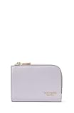 kate spade new york Devin Saffiano Leather Small Compact Wallet, Lavender Cream