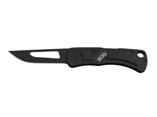 Couteau de poche pliant SOG Sogce1012Cp noir pour le bricolage et le quotidien