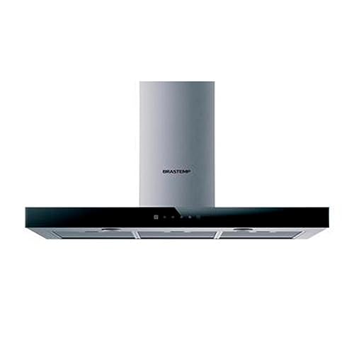 Coifa de Parede Brastemp 90 cm Tbox com 03 Velocidades + Turbo, Painel Touch, Timer, Inox - BAE90AR