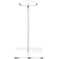 Transparent Acrylic Hat Display Stand With Round Top and Base - Non-Slip Wig Pedestal Riser Rack for Watch and Jewelry - Height: 30/35/40cm