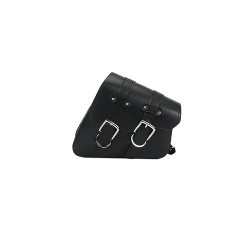 Sacoche moto latérale gauche imperméable en cuir noir pour Sportster 1200