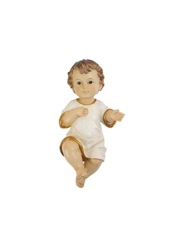 FADEDA Jesuskind mit Hemd/Höhe:4 cm/handbemalt/detailgetreue Krippen...
