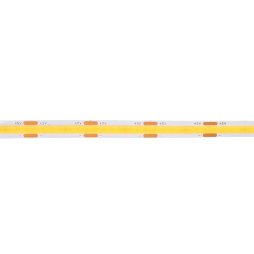 Tira LED COB táctil 280 LEDs IP65 4 m blanco cálido miniatura 1