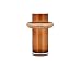 Produktbild Lyngby Vase 25 cm Tube Amber Glas