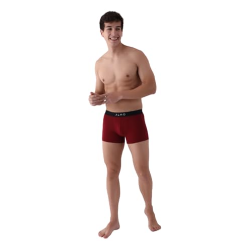 Image of ALMO Men's Cotton Trunks | Stretchable Underwear | Sweat Absorbent | Anti-Microbial | Light Weight | Metallic Collection