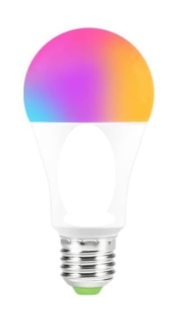 CABLEPELADO - Bombilla LED Inteligente WiFi RGB E27 – 10W, Regulable, Compatible con Alexa y Google Home, Control Remoto por App, RGB + CCT (2700-6500K), 800 Lúmenes