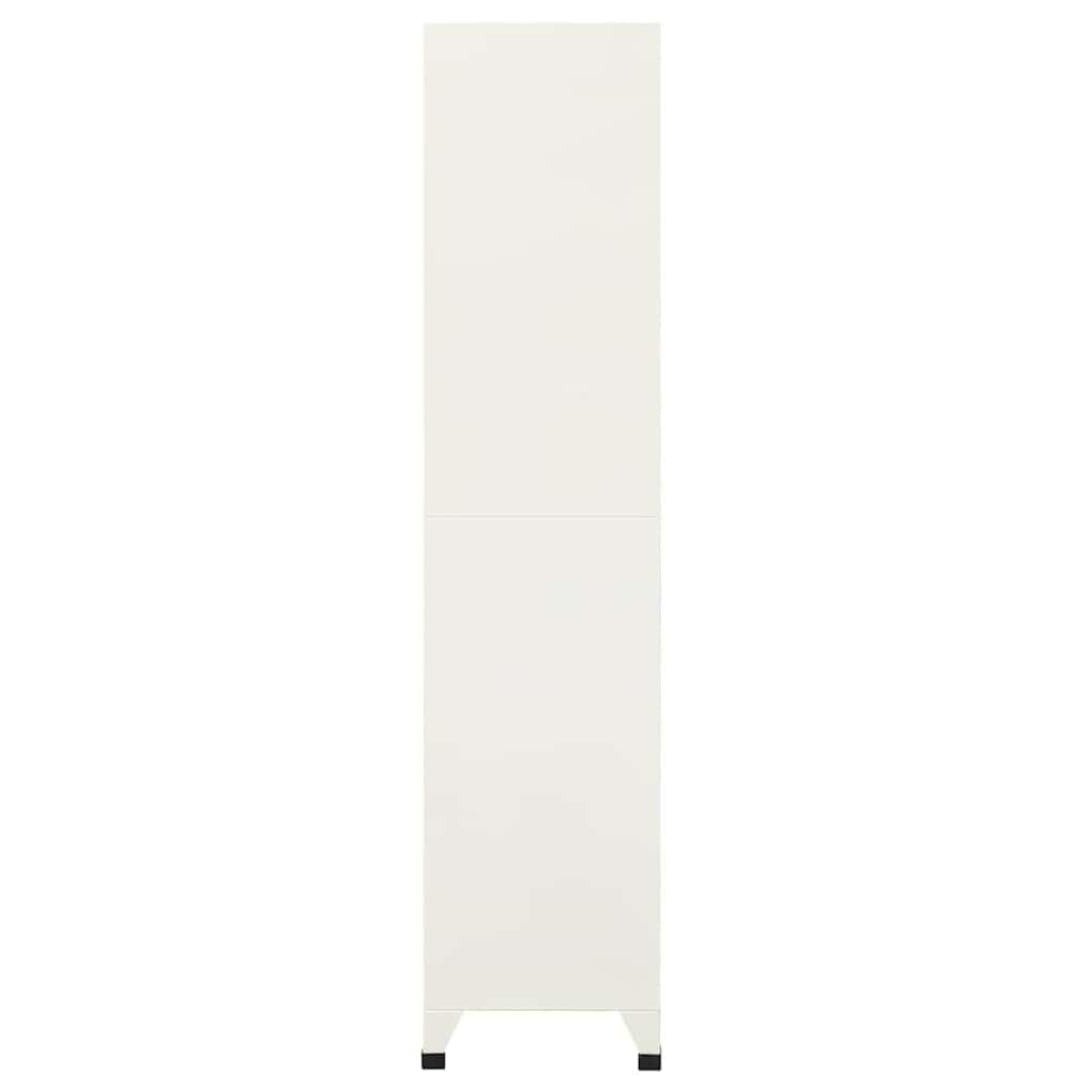 Armoire de Rangement en Acier Verrouillable Grise et Bleue 90 x 40 x 180 cm