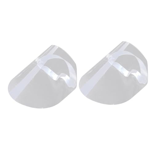 LIFKOME 2pcs Face Guard Face Mask Spittle Baffle Transparent Face Cover Protective Mask