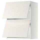  METOD Hängeschrank horizontal mit 2 Türen, 60x80 cm, Weiß/Veddinge Weiß