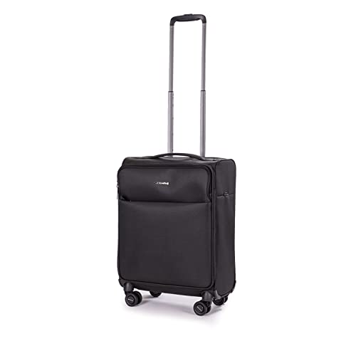 Stratic Light Koffer Weichschale Reisekoffer Trolley Rollkoffer Handgepäck, Tsa Kofferschloss, 4 Rollos, Erweiterbar, Black, S, S Stratic Light Koffer Weichschale Reisekoffer Trolley Rollkoffer Handgepäck, Tsa Kofferschloss, 4 Rollos, Erweiterbar, Black, S, S