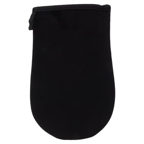 Veemoon Guantes Autobronceadores de Felpa Negra Aplicador de Loción Corporal sin Exposición Solar Tamaño Único Accesorio para Aplicación Uniforme y Suave del Autobronceador en Cuerpo y