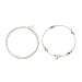HSLINU Mglisty system chłodzenia na patio ogród przenośny pierścień wentylatorowy mgły opryskiwacz mgła z 3M PE TUBE 4 mosiężne dysze mgły 40 cm Ring (Color : White)