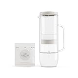 teefilter kanne EINFACHE REINIGUNG & HANDHABUNG: Die Einzelteile der LUCY Filter Carafe können ganz einfach per Hand mit einem milden Reinigungsmittel gereinigt werden.Dank der großen Füllkapazität von 2 Litern und des durchdachten Designs, passt die Karaffe zudem in jeden Standard-Kühlschrank und macht das gefilterte Wasser zu einer kalten Erfrischung.