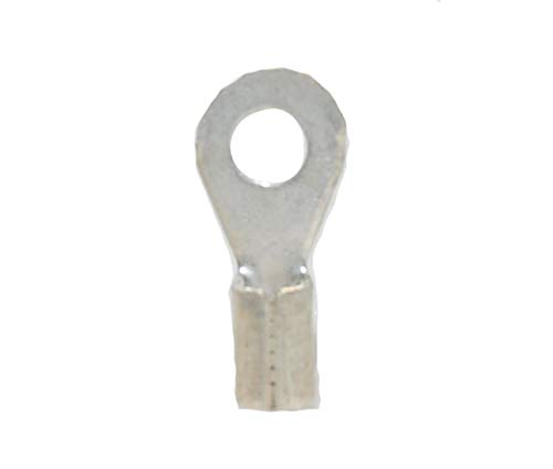 16-14 AWG Non-Insulated #4 Stud Ring Terminal - Brazed Seam (100/Pkg.)