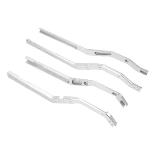 Rc Reparar Piezas Para SCX6 1/6 RC Metal Vigas Ajustables Chasis Con Distancia Entre Ejes Largueros Del Aleación De Aluminio Coche(Silver)