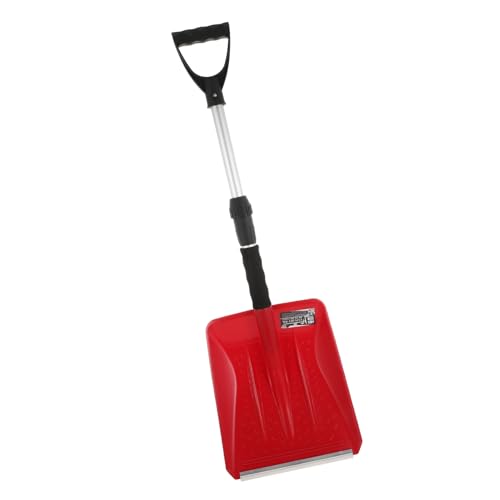 NOLITOY Pala de Nieve Retráctil para Coche con Mango de Aluminio y Cuerpo de Plástico Resistente Herramienta Portátil para Emergencias de Invierno y Remoción de Nieve Maletero