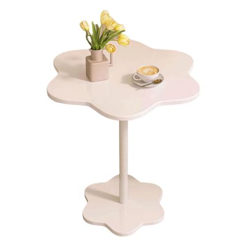 JYVDggKKW Mesa Lateral de Forma de Flor para el sofá Mesa de café pequeña para Espacios pequeños Densidad de la Mesa de la Mesa de la Mesa de la Mesa de Fibra de Fibra de Fibra de Fibra