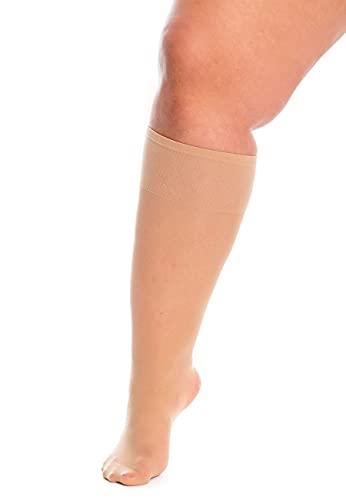 All Woman Super Wide Knee Highs 20 Denier 37" Stretch Stockings4