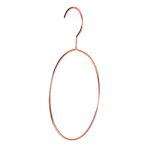 Unomor Stainless Steel Round Scarf and Belt Hanger Organizer for Closet Storage Tie Rack for Scarves Belts Shawls and Accessories Display