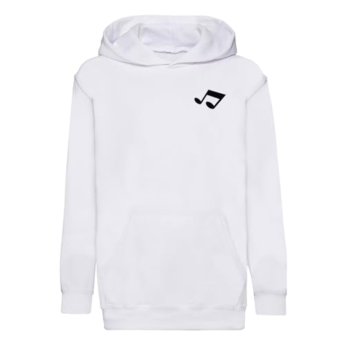 Sweat à capuche enfant motif musique vêtement souple pour le solfège