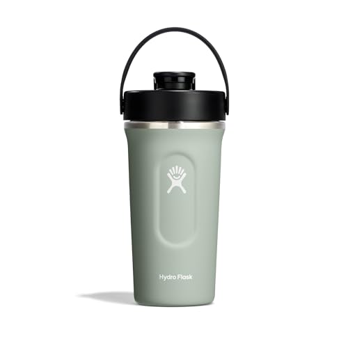 Hydro Flask - Insulated Shaker Bottle 709 ml (24 oz) for Protein Shakes and Supplements - Leakproof Chug Spout - BPA-Free - Agave, Moonshadow