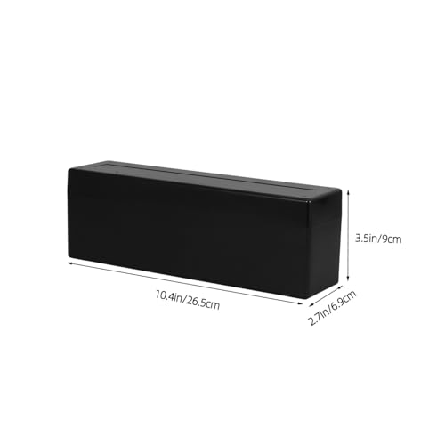 Caja organizadora para monedas en plástico negro miniatura 2