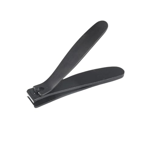 Image of FOLELLO Large Nail Clipper for Men and Women (Black), Nail Cutter for Professional and Home Use, Cuts Precisely Elegant design, Easy to Hold Unisex Nail Clipper /Cutter