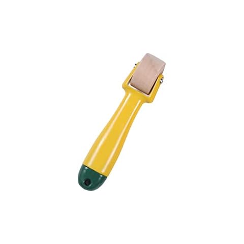 Wallpaper Roller Wooden Wallpaper Decorating Roller Convenience Wallpaper Seam Roller for Quilting Sewing Print Ink Wallpaper Tools Wallpaper Scorer Home Decoration Cover