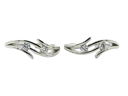 pahel - "the silver that shines" Sterling Style Silver Toe Rings Dainty Zirconia Stones, Modern Minimal Foot Jewelry-picture-35