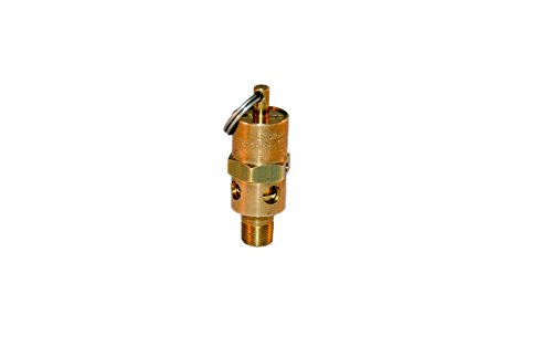Control Devices SA25-1A050 SA Series Brass Hard Seat ASME Safety Valve, 50 psi Set Pressure, 1/4 Male NPT