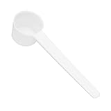 Cabilock 10pcs Messlöffel Messbecher Löffel Kaffee Maßlöffel Plastik Pulver Löffel 5 Gramm Kunststoff Dosierlöffel Esslöffel Milchpulver Löffel für Kochen Backen Dosieren Dosierhilfe