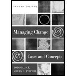 Managing Change: Cases and Concepts